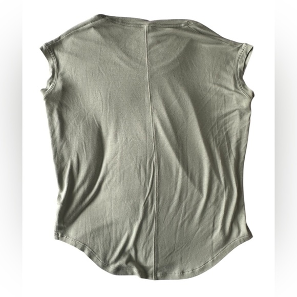 Athleta XS cap-sleeve round neck loose fit tee sage green - Picture 2 of 10